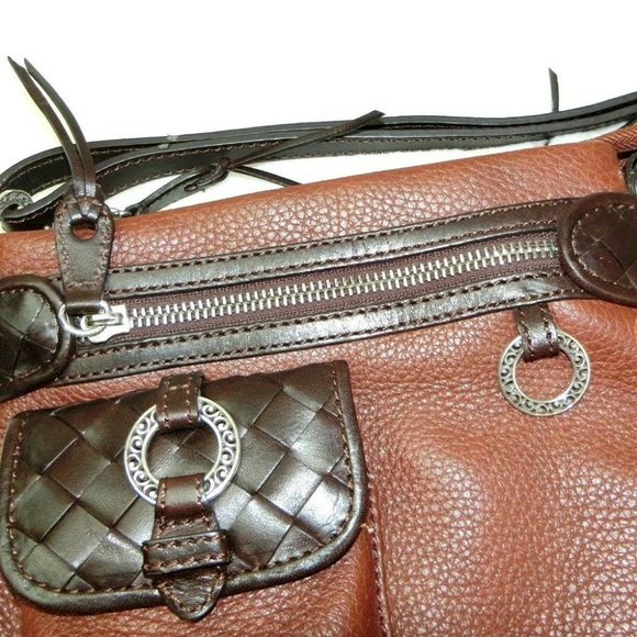 Brighton Purse Brown Pebble Leather Crossbody Bag - Picture 6 of 8